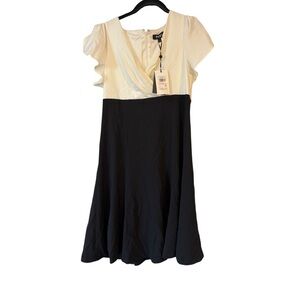 Elegant Black and White Dress